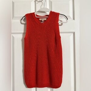 Philosophy Red Knit Sleeveless Sweater for Layering - NWOT